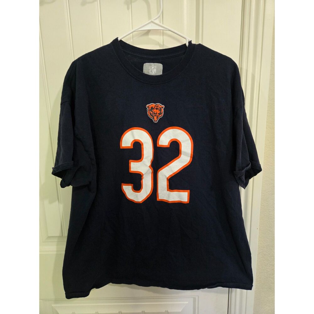Chicago Bears David Montgomery #32 Men’s Navy NFL T-Shirt 100% Cotton
